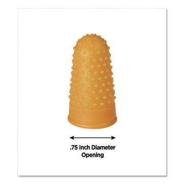 COSCO Fingertip Pads, Size 13, Extra Large, Amber, 12-pack freeshipping - TVN Wholesale